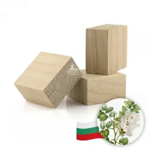 Необгорени акациеви блокчета за отлежаване, 50 × 50 × 30 мм