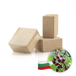 Необгорени блокчета от дива череша за отлежаване, 50 × 50 × 30 мм