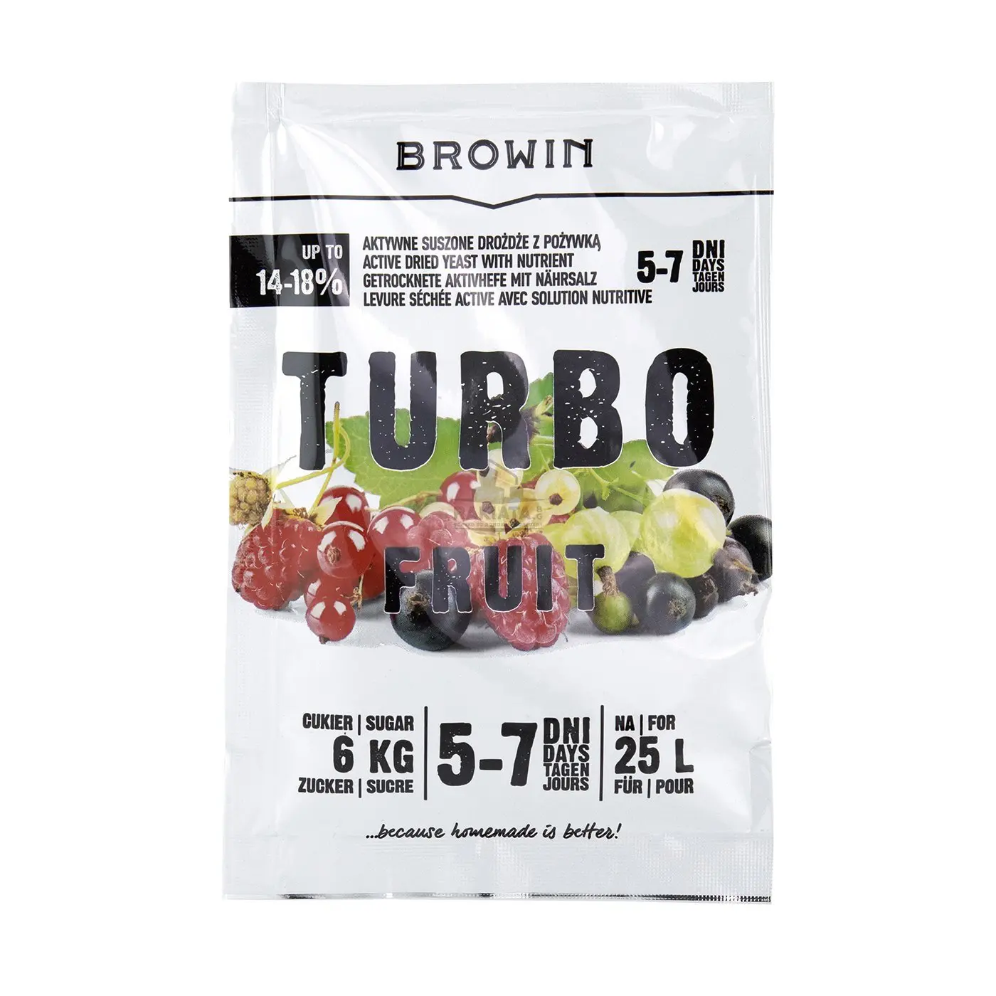 Дрожди за плодова каша Turbo Fruit 5–7 дни, за 100 л, 160 г